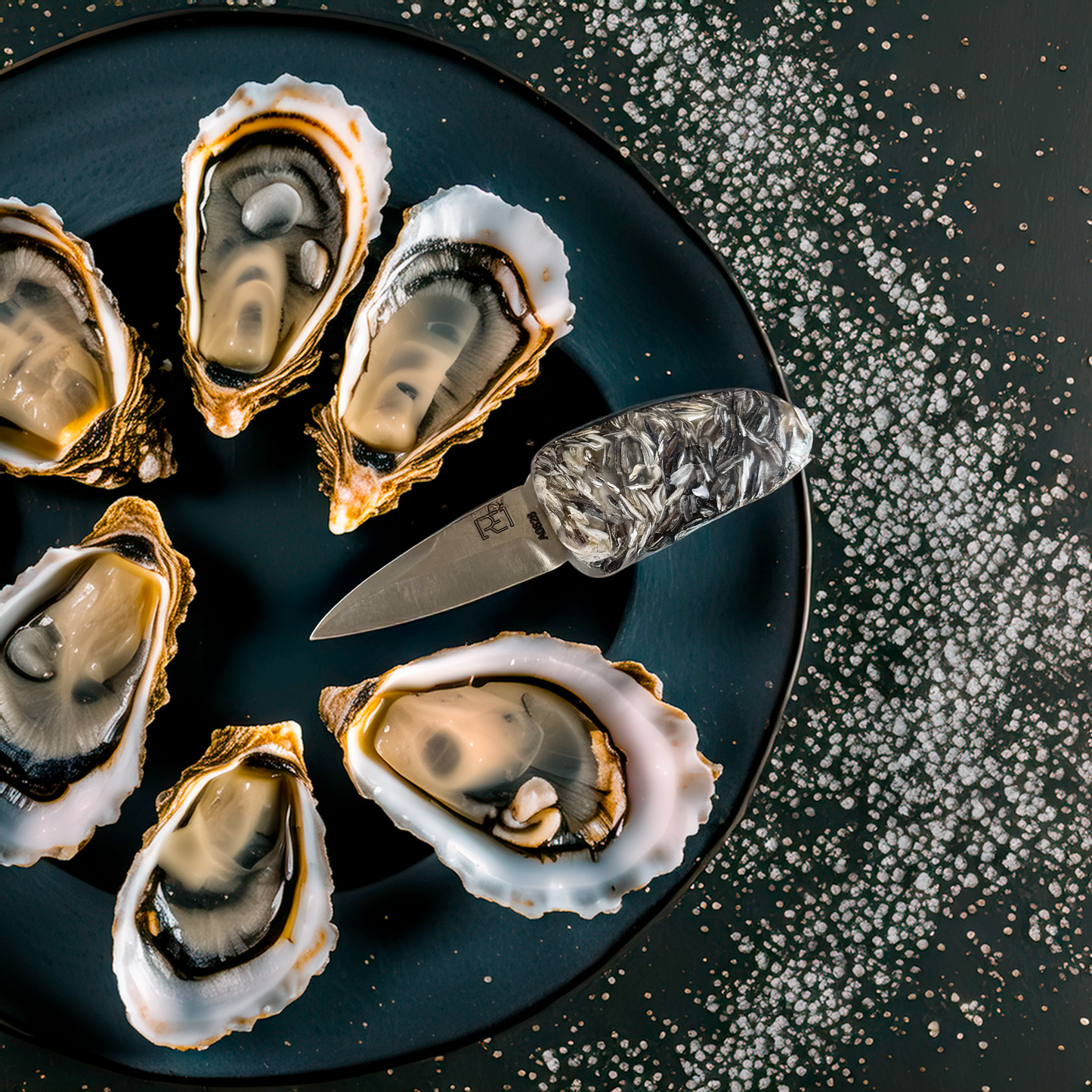Couteau à huitre en huitre et moule