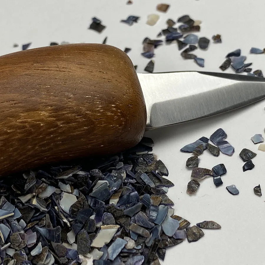 Couteau à huitre en bois foncé